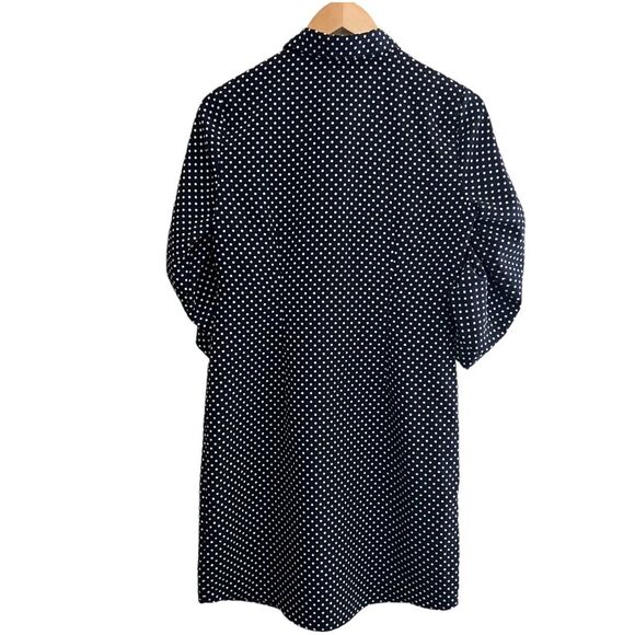 The Limited Dress Navy Blue & White Polka Dot Henley Shift -Size S NWT🏷 classy! - Picture 11 of 16